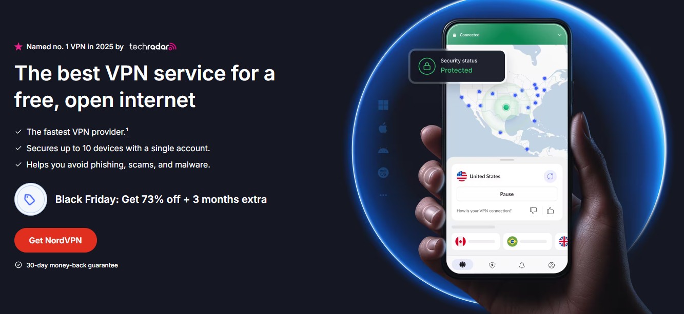Best VPNs for the USA (2025-26) 12 Nord VPN Banner